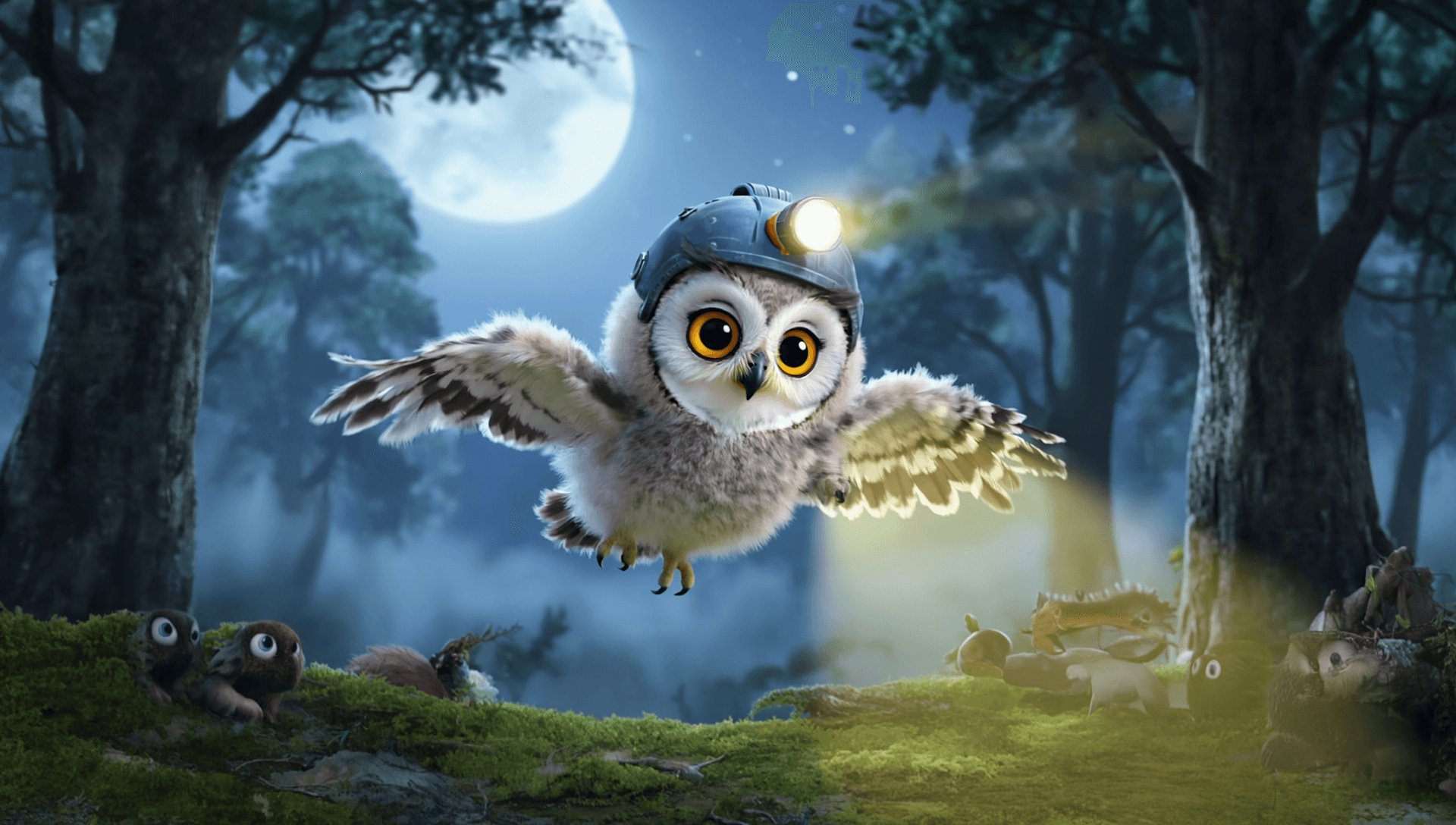 Luna the Curious Baby Owl image 1