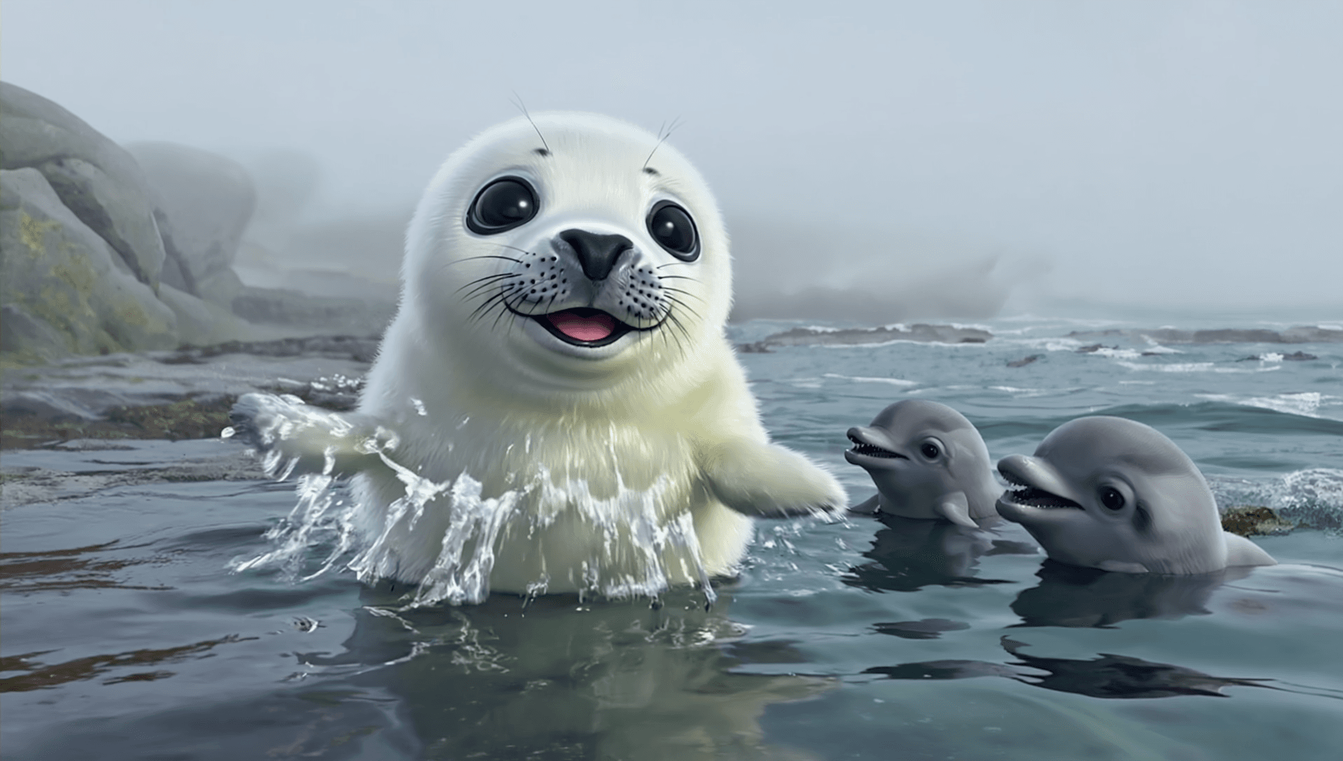 Snowie The Splashy Seal image 3